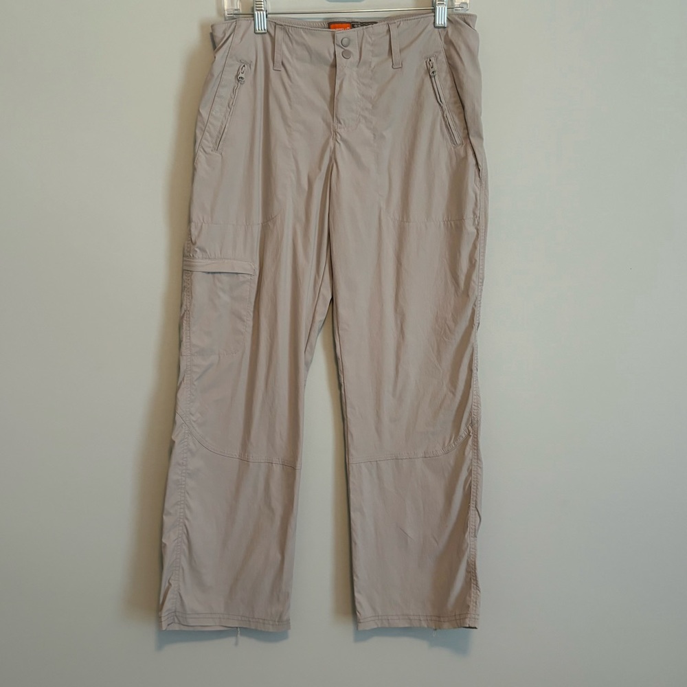 Merrell Opti-Wick upf 50 Polyester Lightweight Hiking Pants Tan Size 8 FLAW